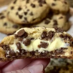 Cheesecake Stuffed Chocolate Chip Cookies 1