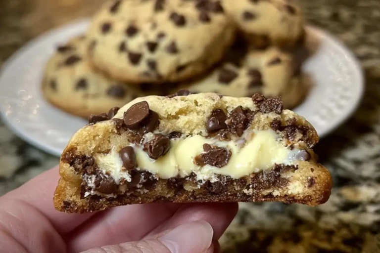 Cheesecake Stuffed Chocolate Chip Cookies 1