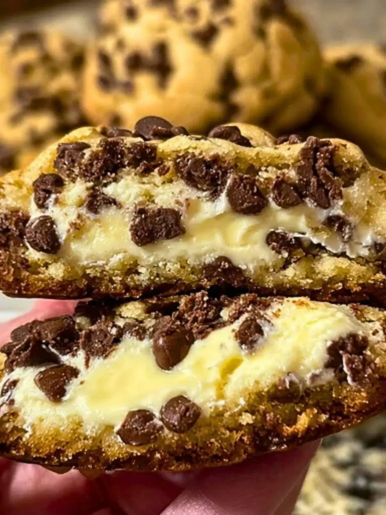Cheesecake Stuffed Chocolate Chip Cookies 2