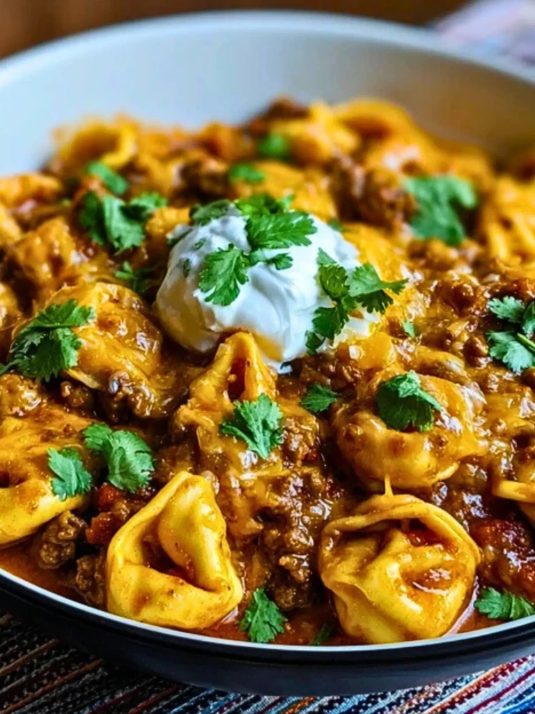 Cheesy Beef Enchilada Tortellini 2