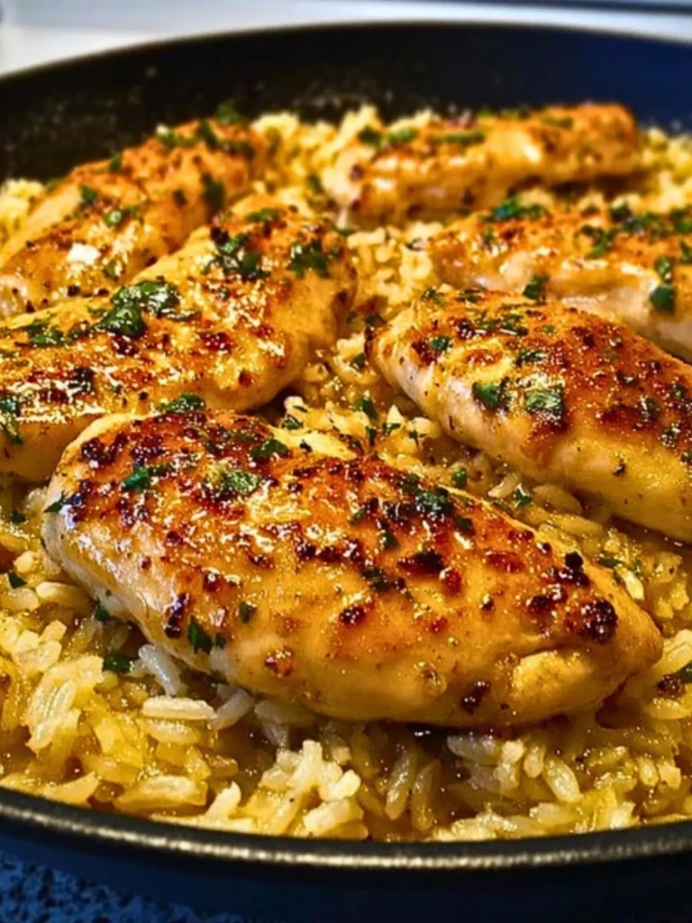 Chicken with Garlic Parmesan Rice Recipe (1)