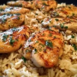 Chicken with Garlic Parmesan Rice Recipe