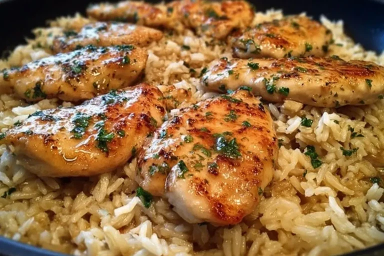 Chicken with Garlic Parmesan Rice Recipe