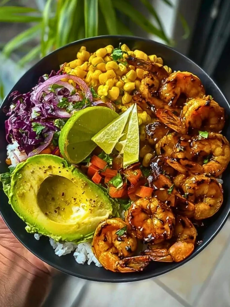 Chili Lime Shrimp Tacos Bowl 2