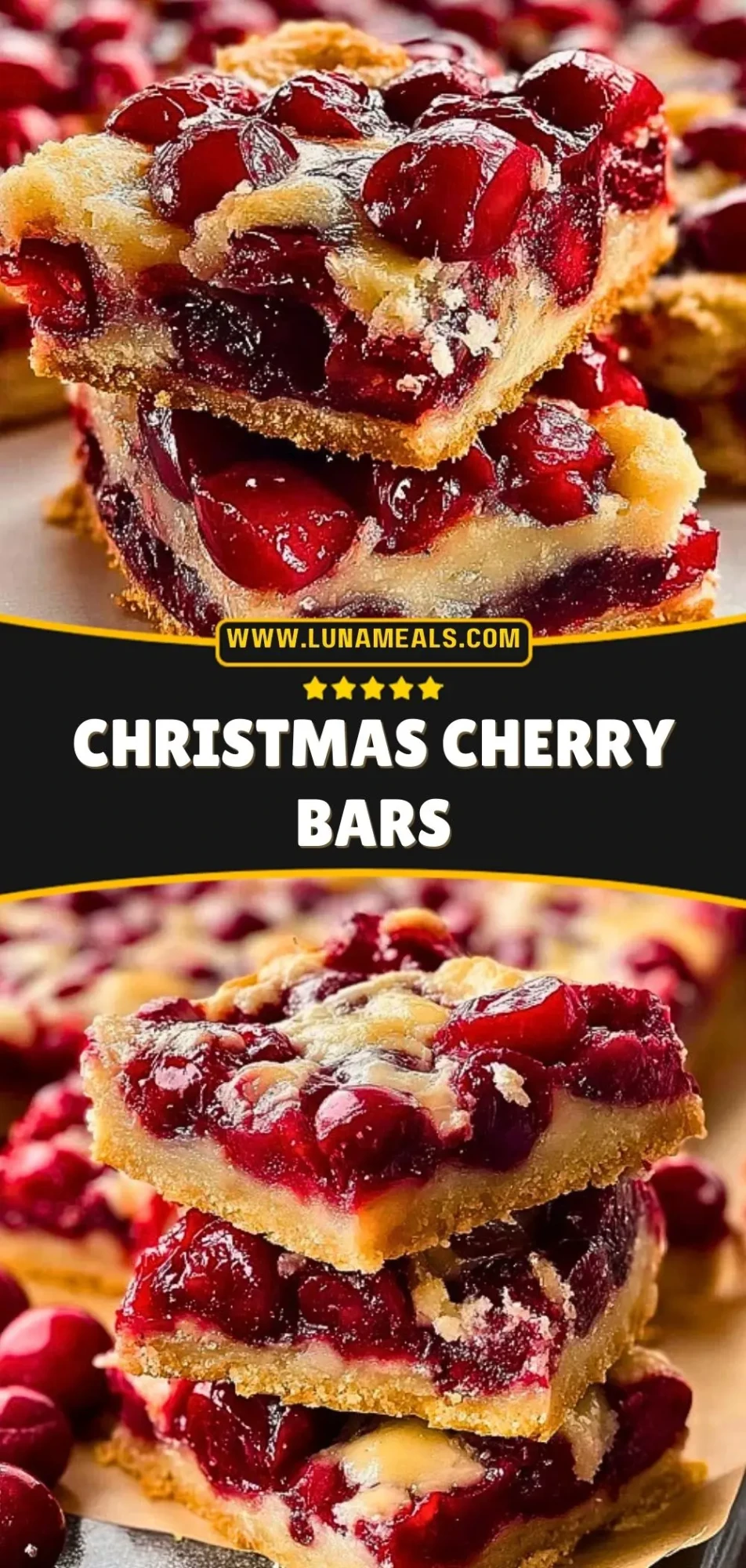 Christmas Cherry Bars Pin 2