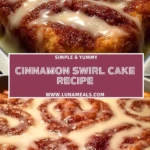 Cinnamon Swirl Cake Recipe Pin 1