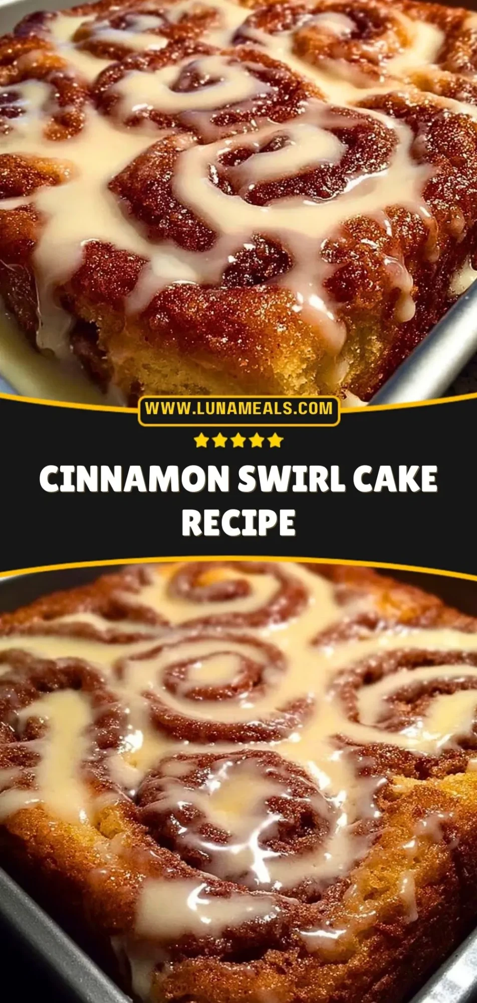 Cinnamon Swirl Cake Recipe Pin 2