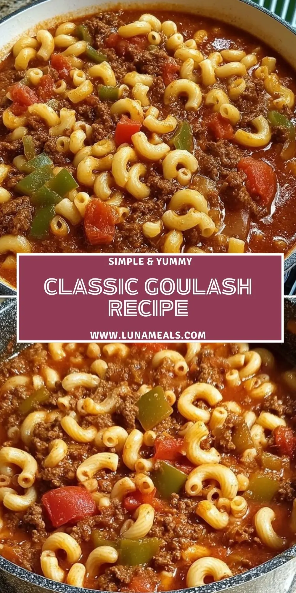 Classic Goulash Recipe Pin 1