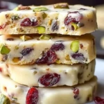 Cranberry Pistachio Shortbread Cookies 1