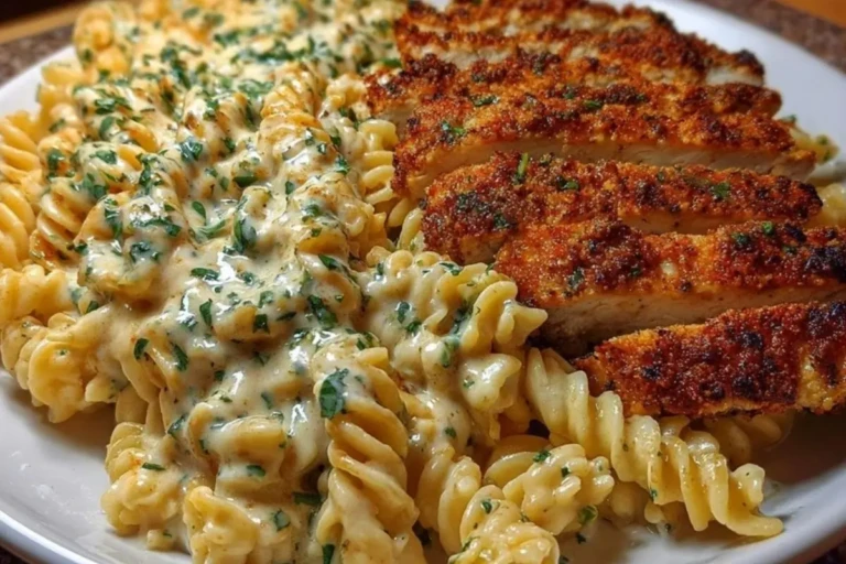 Creamy Cajun Chicken Twisted Pasta with Mozzarella Alfredo 1