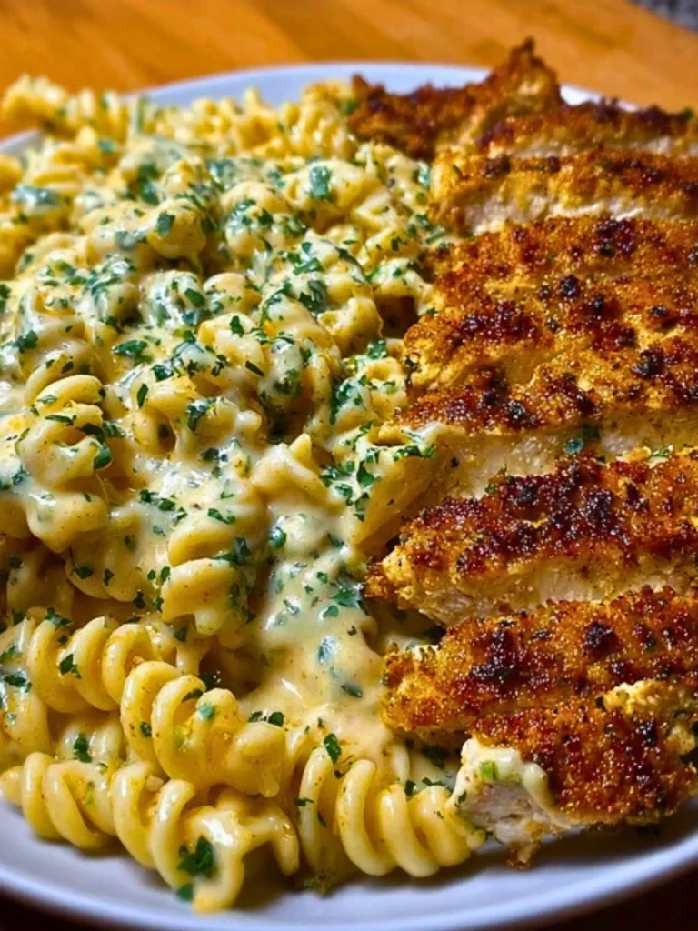 Creamy Cajun Chicken Twisted Pasta with Mozzarella Alfredo 2