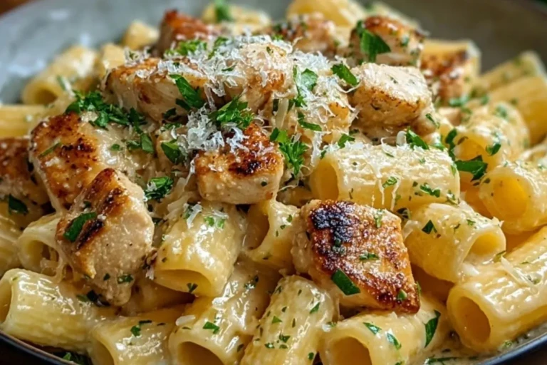 Creamy Garlic Butter Chicken Rigatoni Recipe 1
