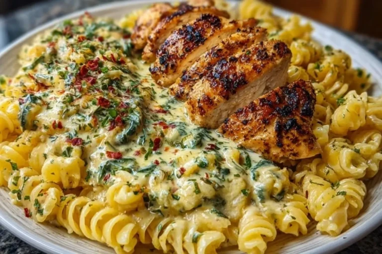Creamy Garlic Parmesan Chicken and Cheesy Twisted Pasta Recipe 1