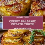 Crispy Balsamic Potato Torte Pin 1