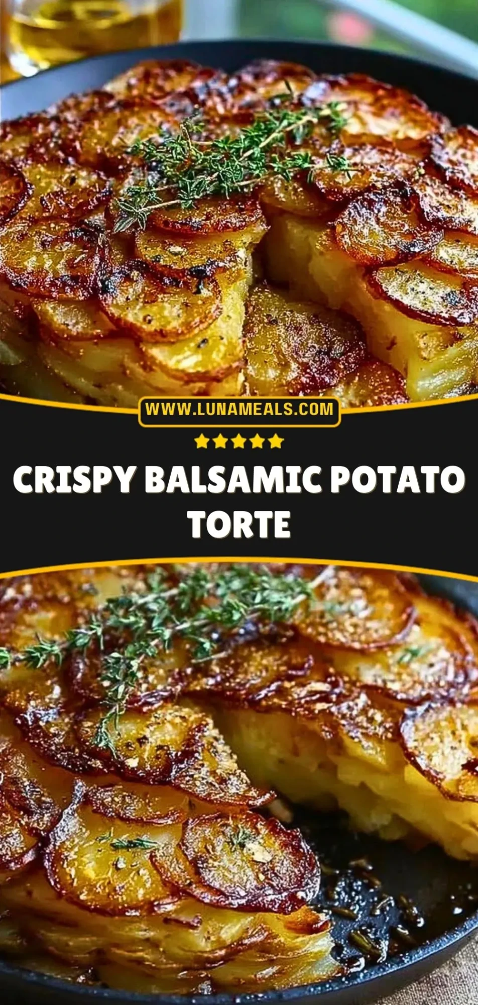 Crispy Balsamic Potato Torte Pin 2