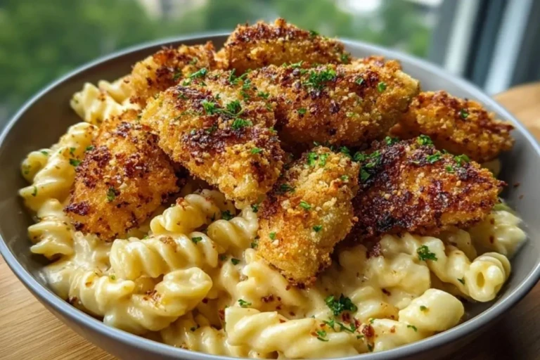 Crispy Parmesan Chicken Bites with Smoked Cajun Alfredo Gemelli Recipe 1