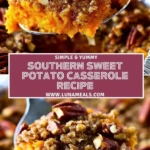 CrSouthern Sweet Potato Casserole Recipe Pin 1