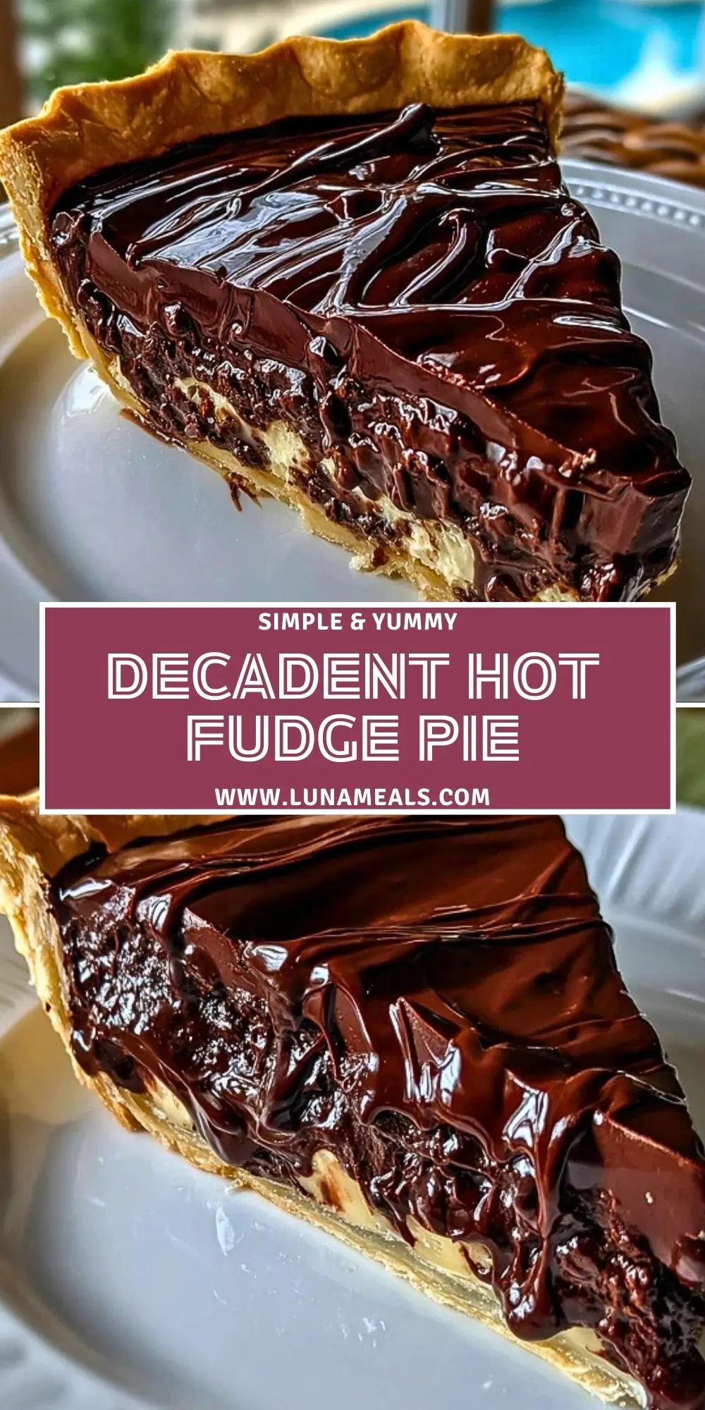 Decadent Hot Fudge Pie Pin 1