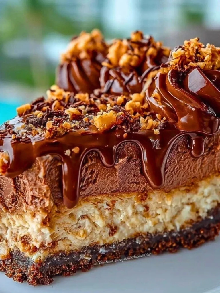 Decadent No-Bake German Chocolate Cheesecake (1)