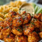 Easy Buffalo Garlic Chicken Bites 1