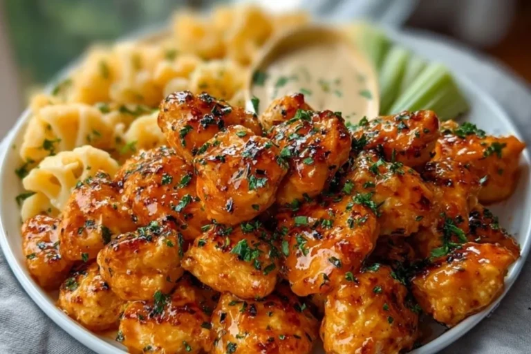 Easy Buffalo Garlic Chicken Bites 1