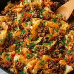 Easy Ground Beef and Cabbage Skillet Dinner 1