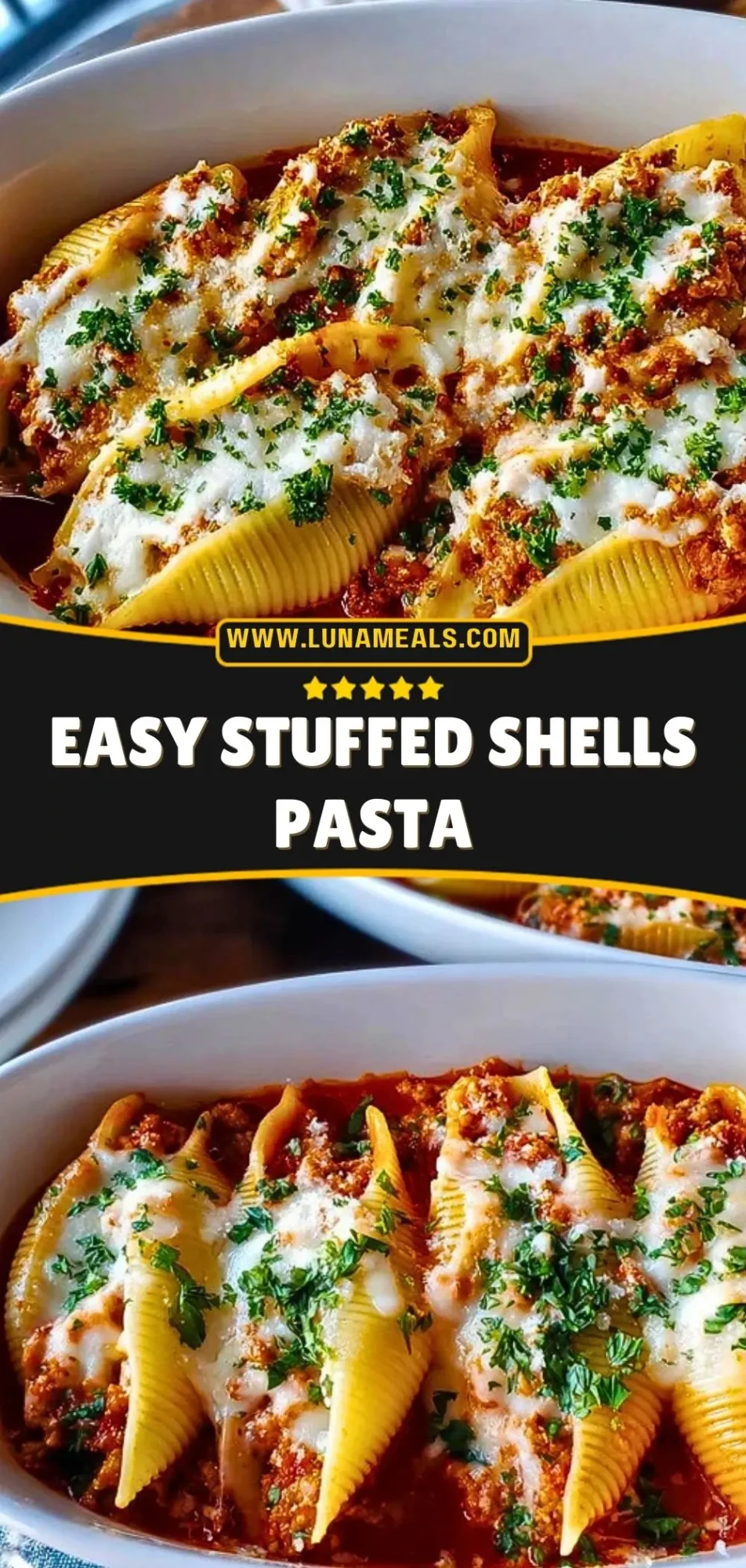 Easy Stuffed Shells Pasta Pin 2