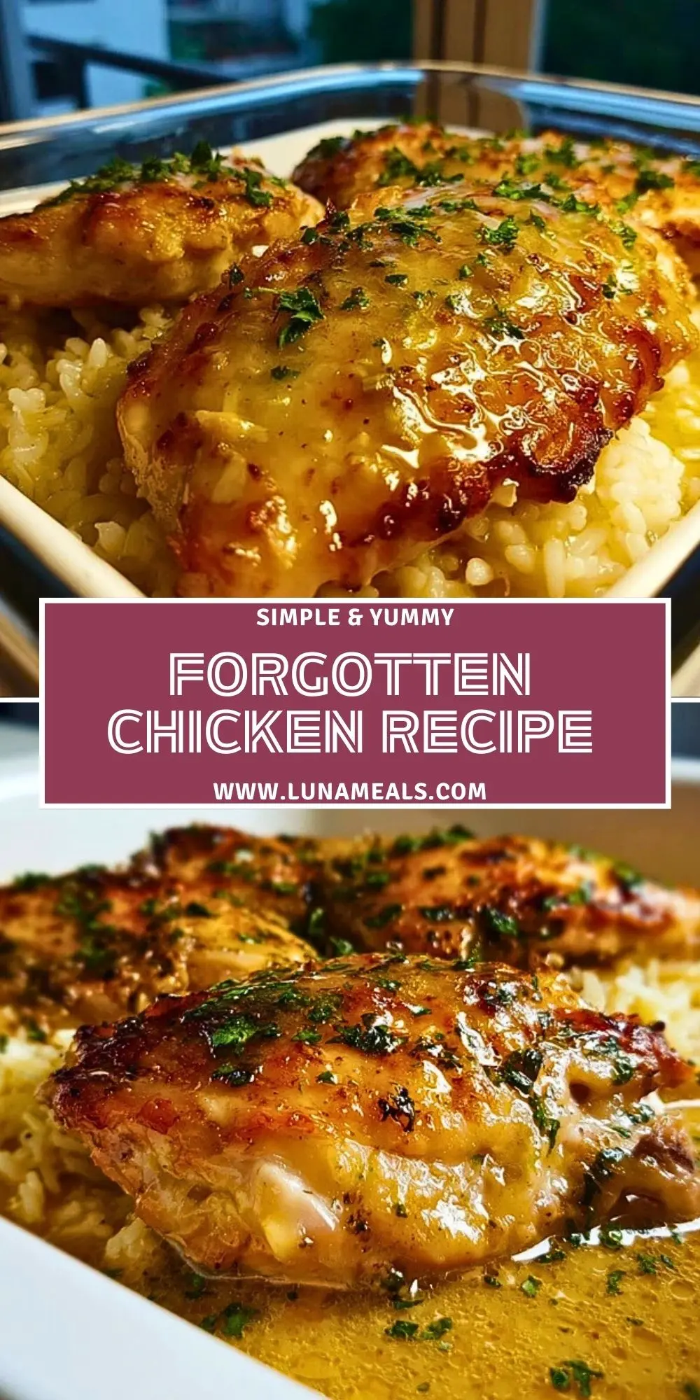 Forgotten Chicken Recipe Pin 1