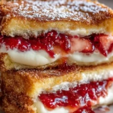 Fried Strawberry Cheesecake Sandwiches