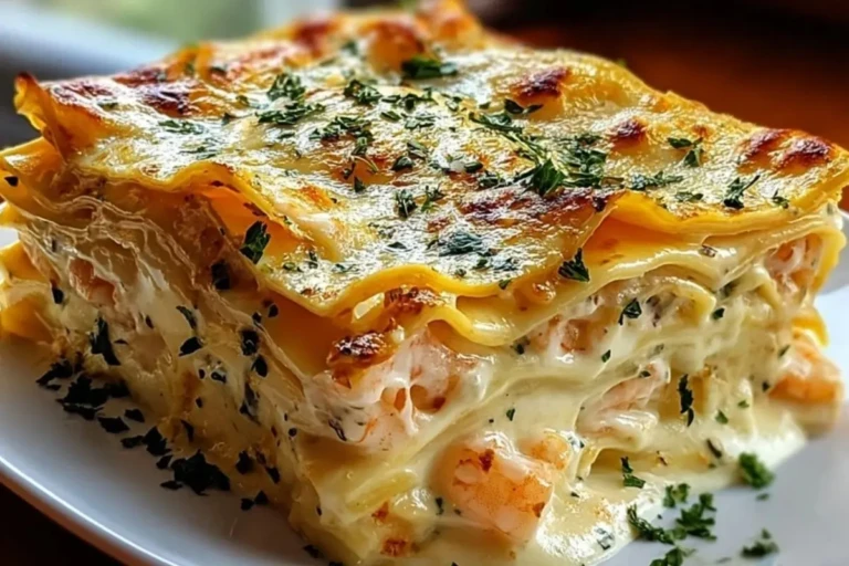 Garlic Butter Shrimp Scampi Lasagna 1