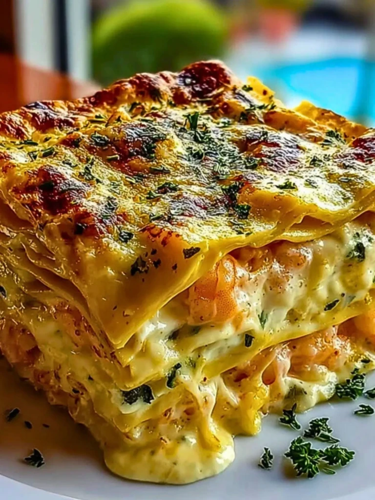 Garlic Butter Shrimp Scampi Lasagna 2