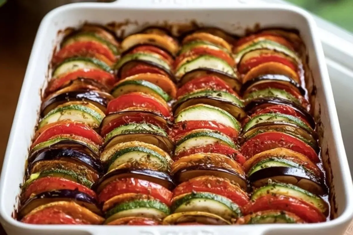 Healthy Baked Ratatouille Zucchini, Tomato & Eggplant Medley 1