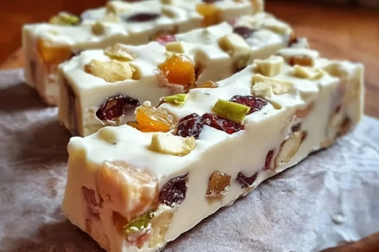 Homemade Nougat Bars