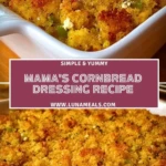 Mama's Cornbread Dressing Recipe Pin 1