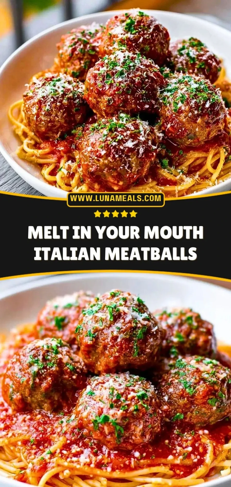 Melt In Your Mouth Italian Meatballs Pin 2