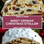 Moist German Christmas Stollen Pin 1