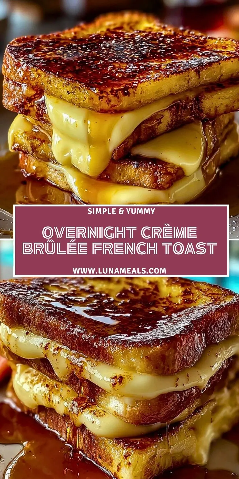 Overnight Crème Brûlée French Toast Pin 1