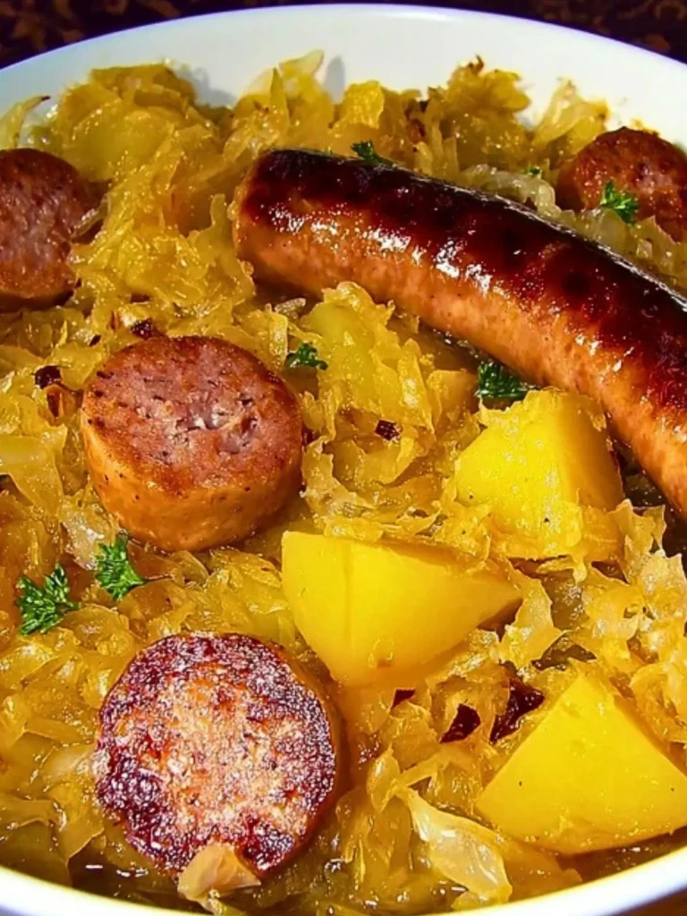 Polish Sausage with Sauerkraut and Potatoes Recipe 2