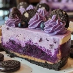 Purple Velvet Oreo Cheesecake 1