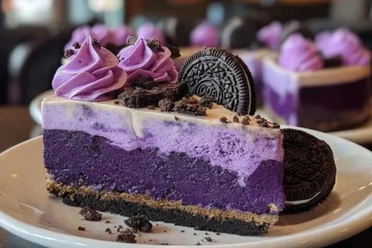 Purple Velvet Oreo Cheesecake
