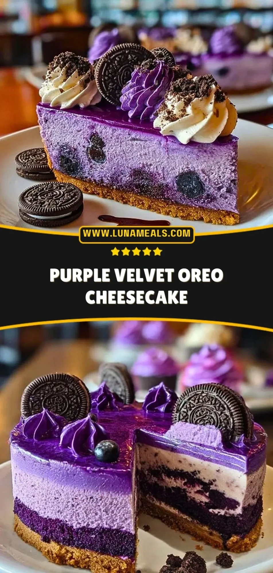 Purple Velvet Oreo Cheesecake Pin 2