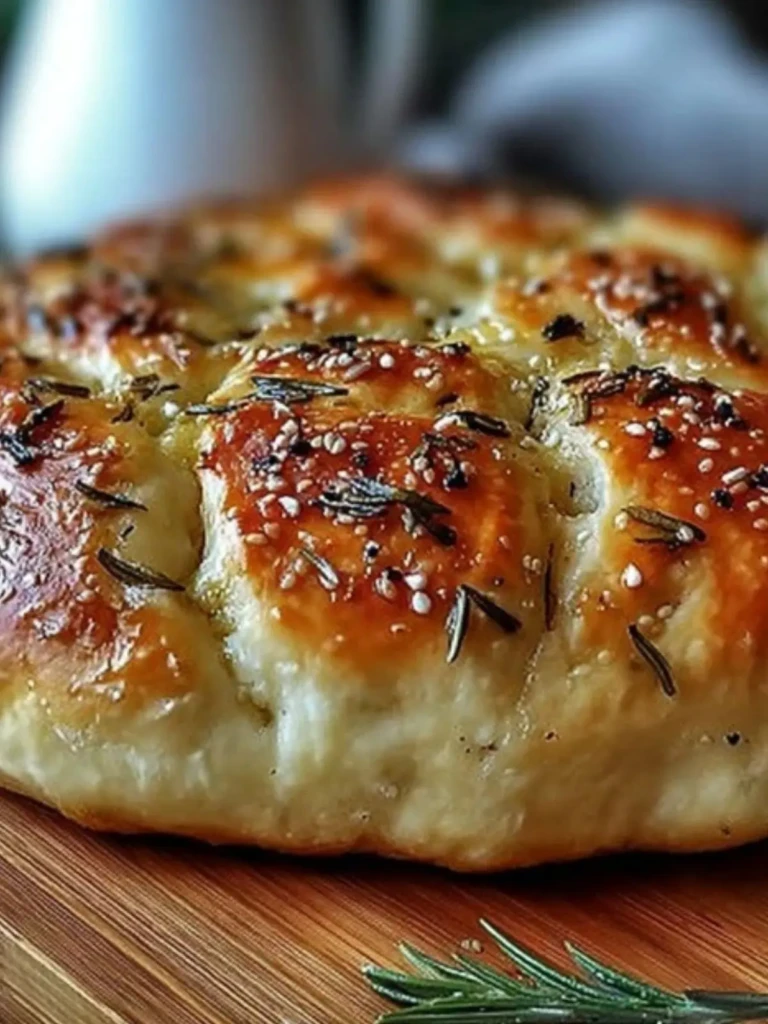 Rustic No Knead Rosemary Garlic Bread Recipe 2