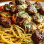 Savory Beef Linguine with Velvety Garlic Butter Sauce 1