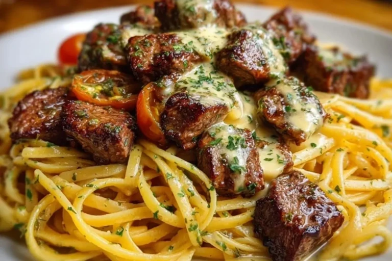 Savory Beef Linguine with Velvety Garlic Butter Sauce 1
