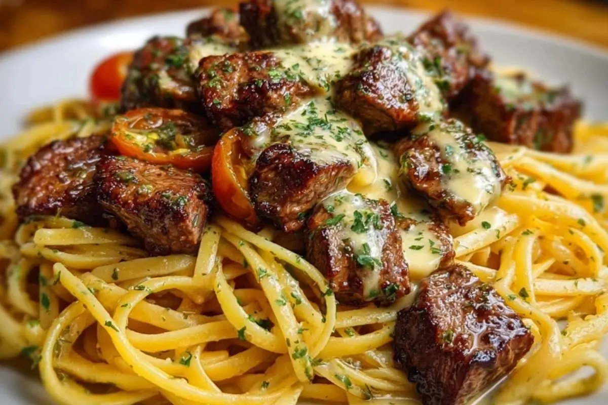 Savory Beef Linguine with Velvety Garlic Butter Sauce 1