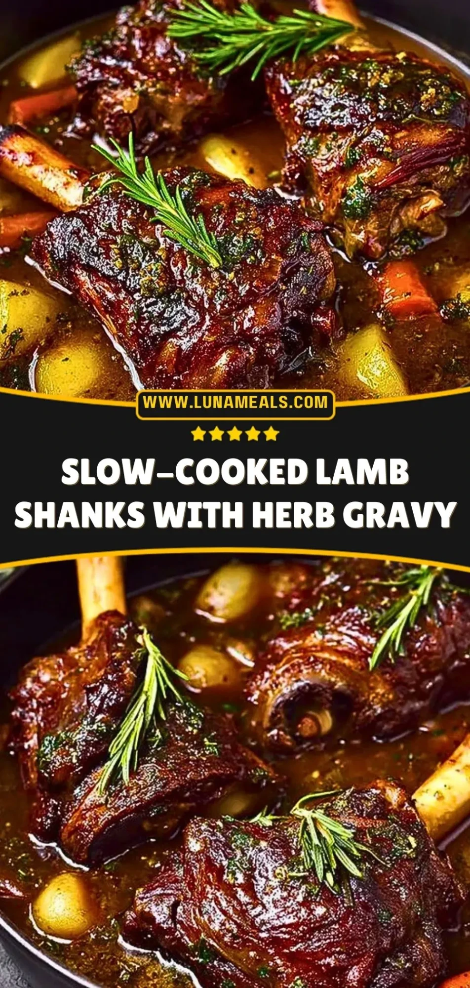 Slow-Cooked Lamb Shanks with Herb Gravy Pin 2