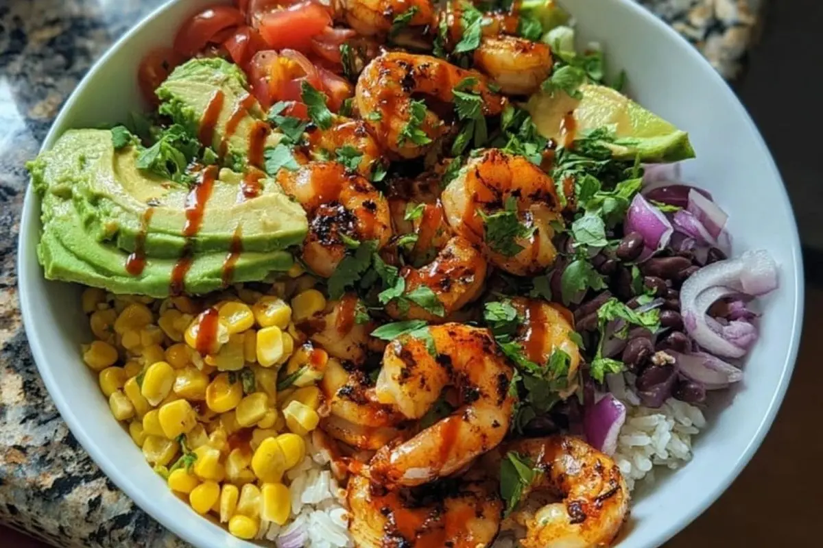 Spicy Shrimp Burrito Bowl 1
