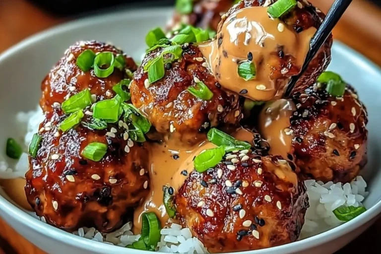 Sticky Korean BBQ Meatballs with Gochujang Glaze 1