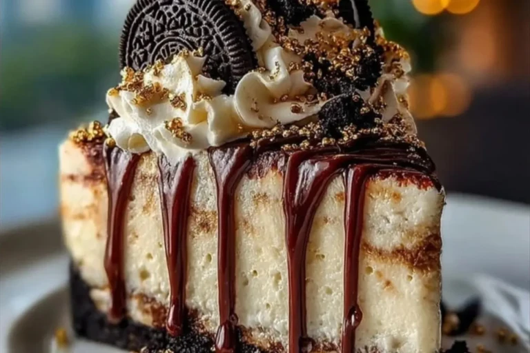 Strawberry Red Velvet Oreo Cheesecake Drip Cake