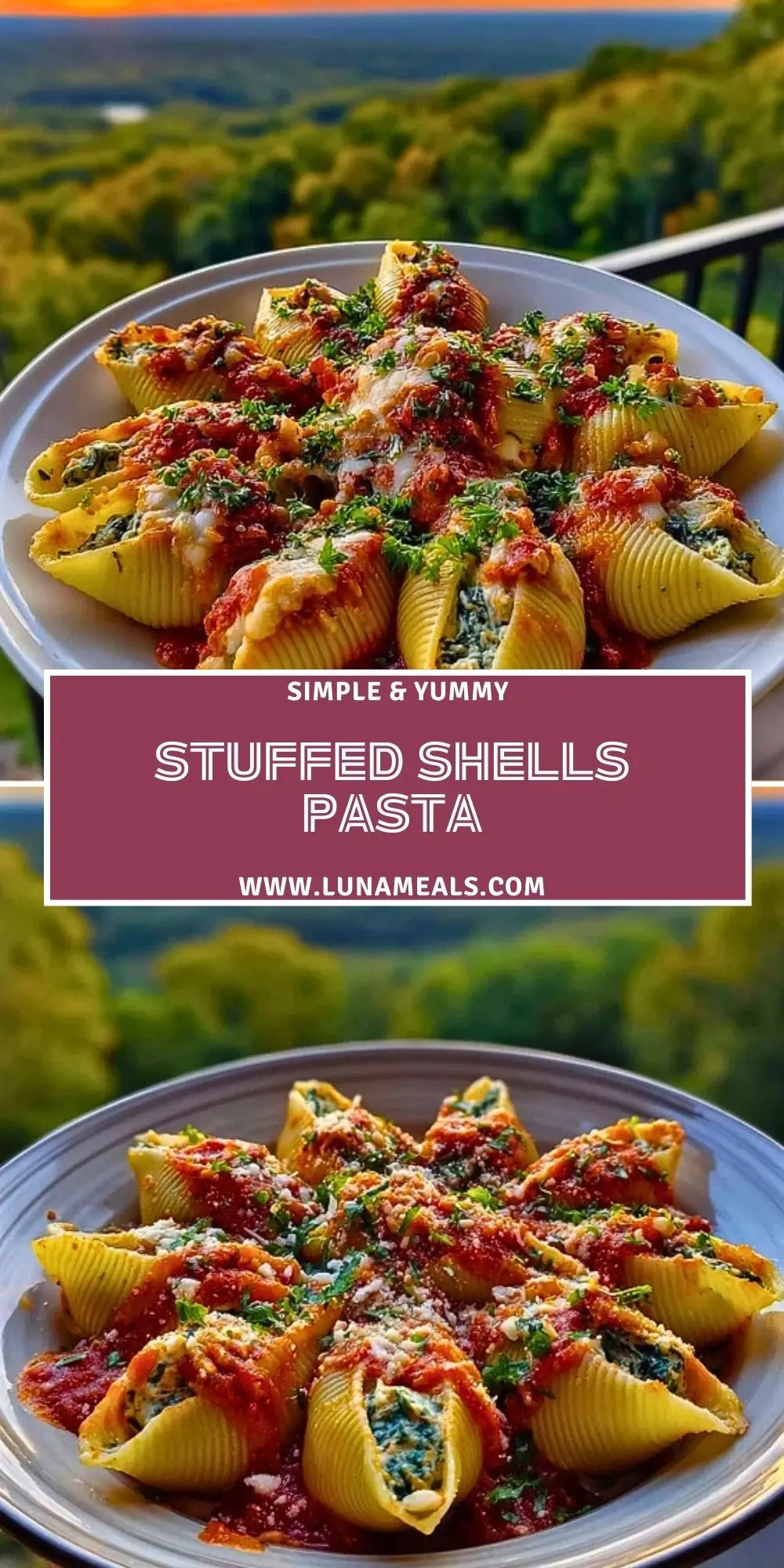 Stuffed Shells Pasta Pin 1